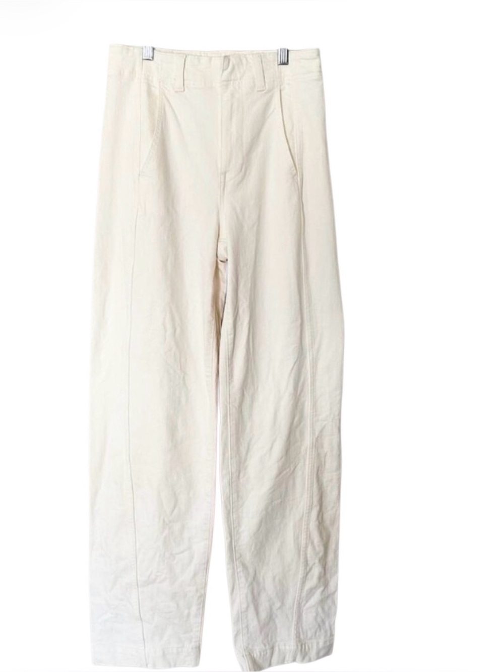 Madewell Jeans Womens Tapered Denim Trousers Vintage Ivory High Rise NWT - Picture 5 of 5